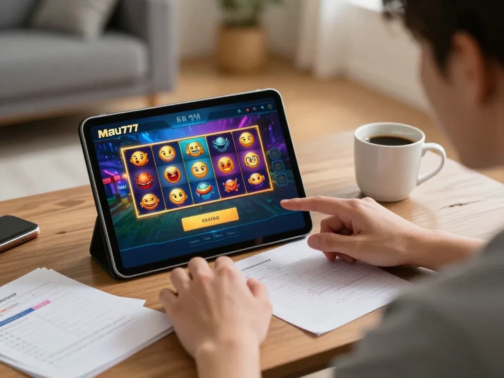 Menggunakan slot online dengan login mau777 di tablet rumah, menekankan permainan yang strategis.
