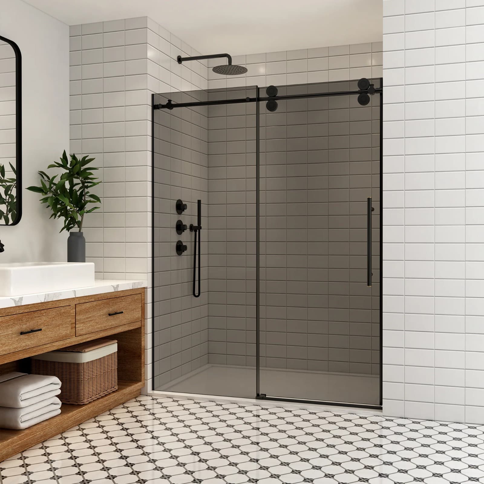 Elegant Bathroom Solutions Using Shower Base Shower
