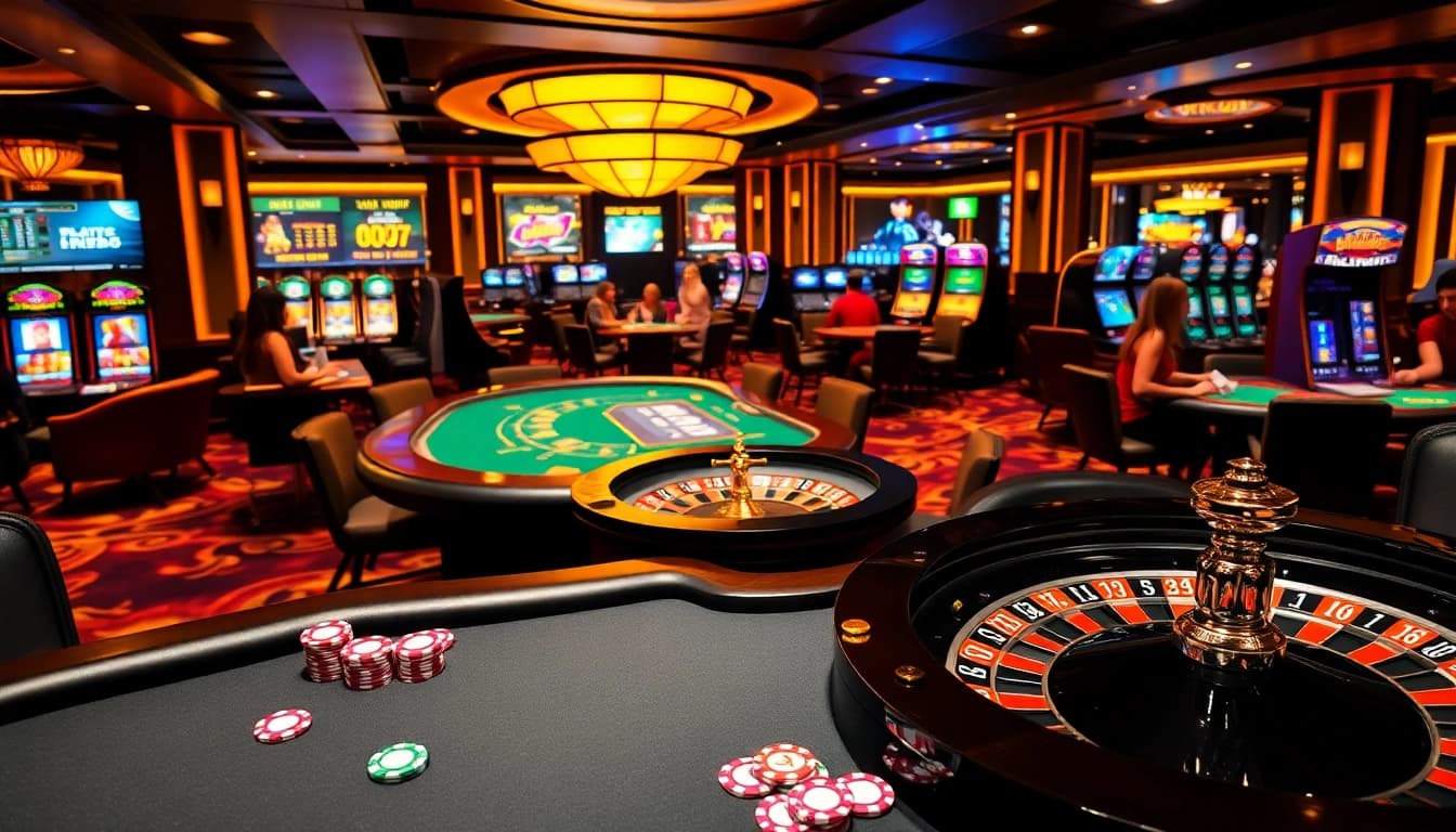 Experience the excitement of betting at https://bl555.fashion/ with vibrant casino tables and dealers.