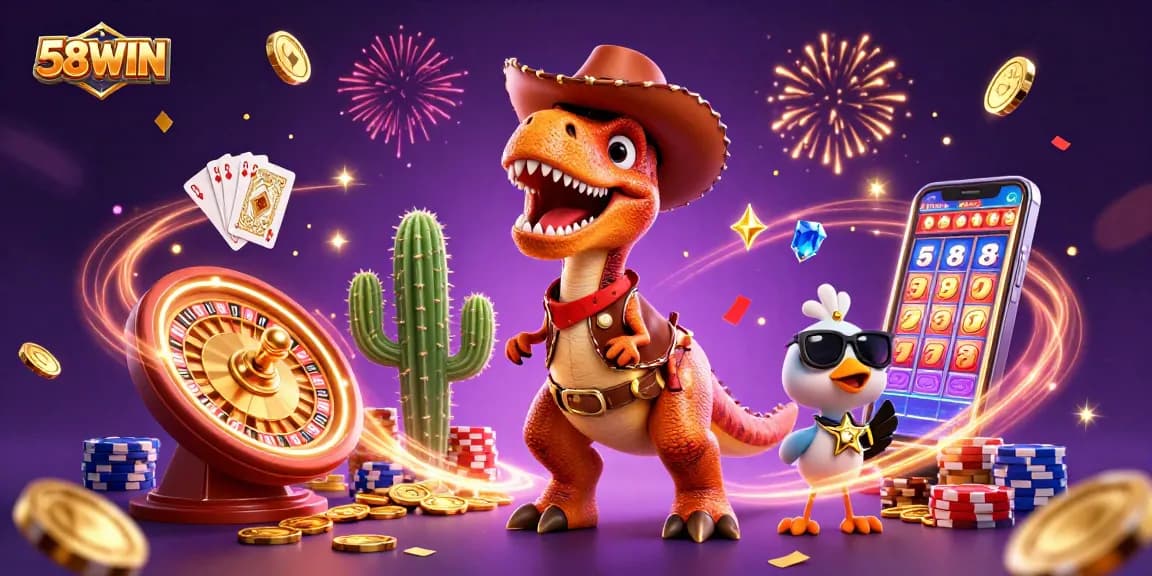 58WIN enhances your gaming experience with vibrant characters, games, and excitement in dynamic casino action.