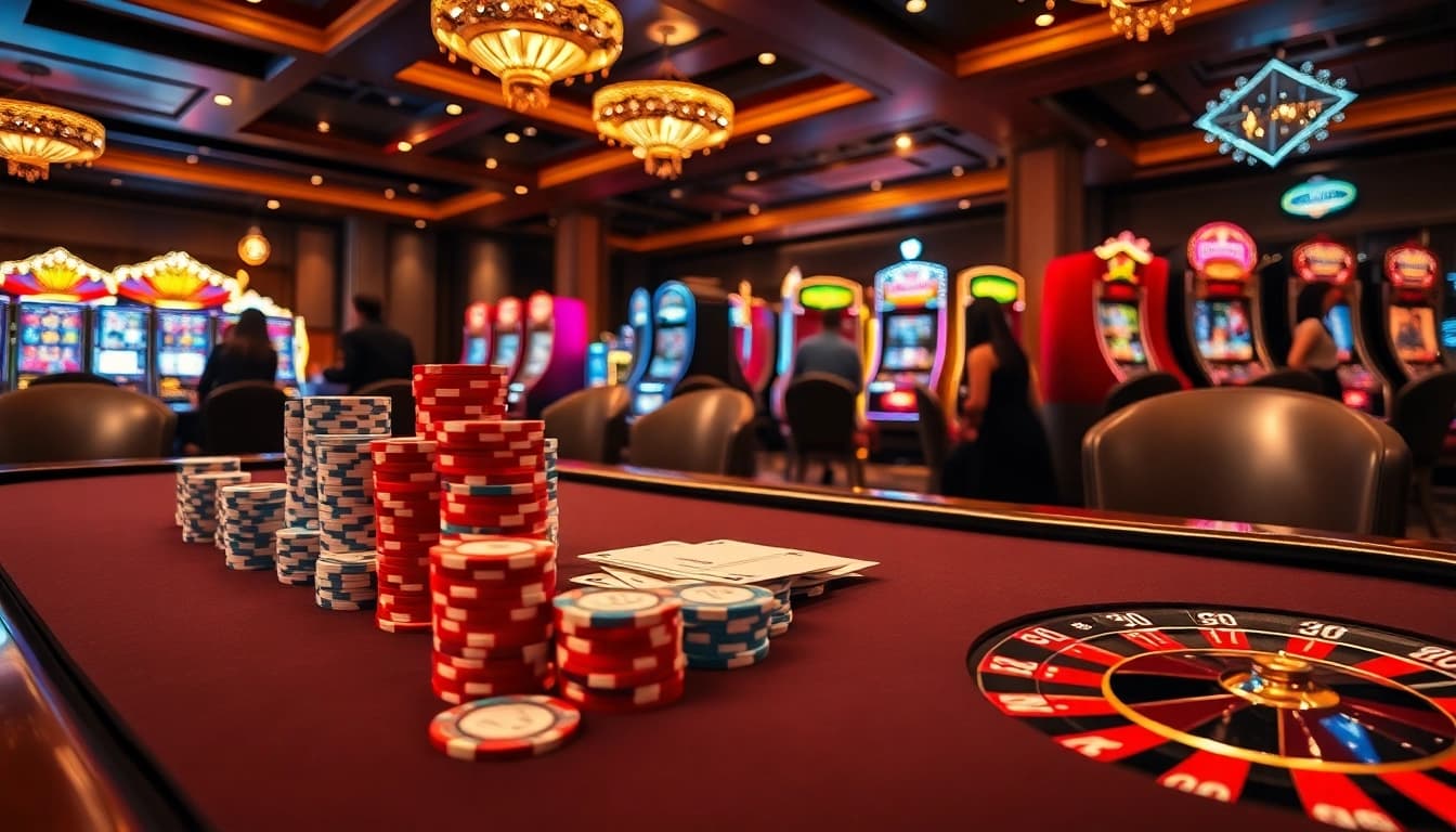 Experience high-stakes excitement with BDTK66 poker action at a luxury casino table.