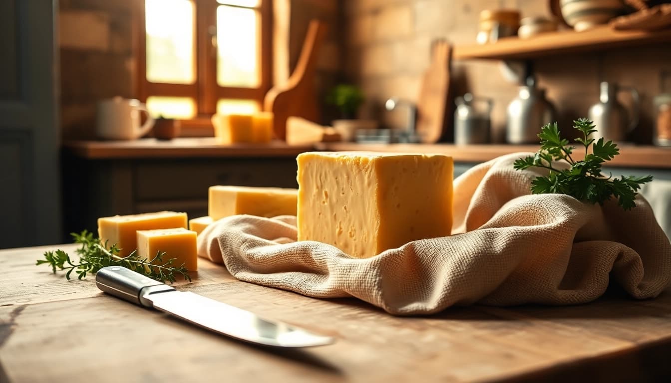 Ontdek de veelzijdigheid van kaasdoek met verse kaas in de keuken.