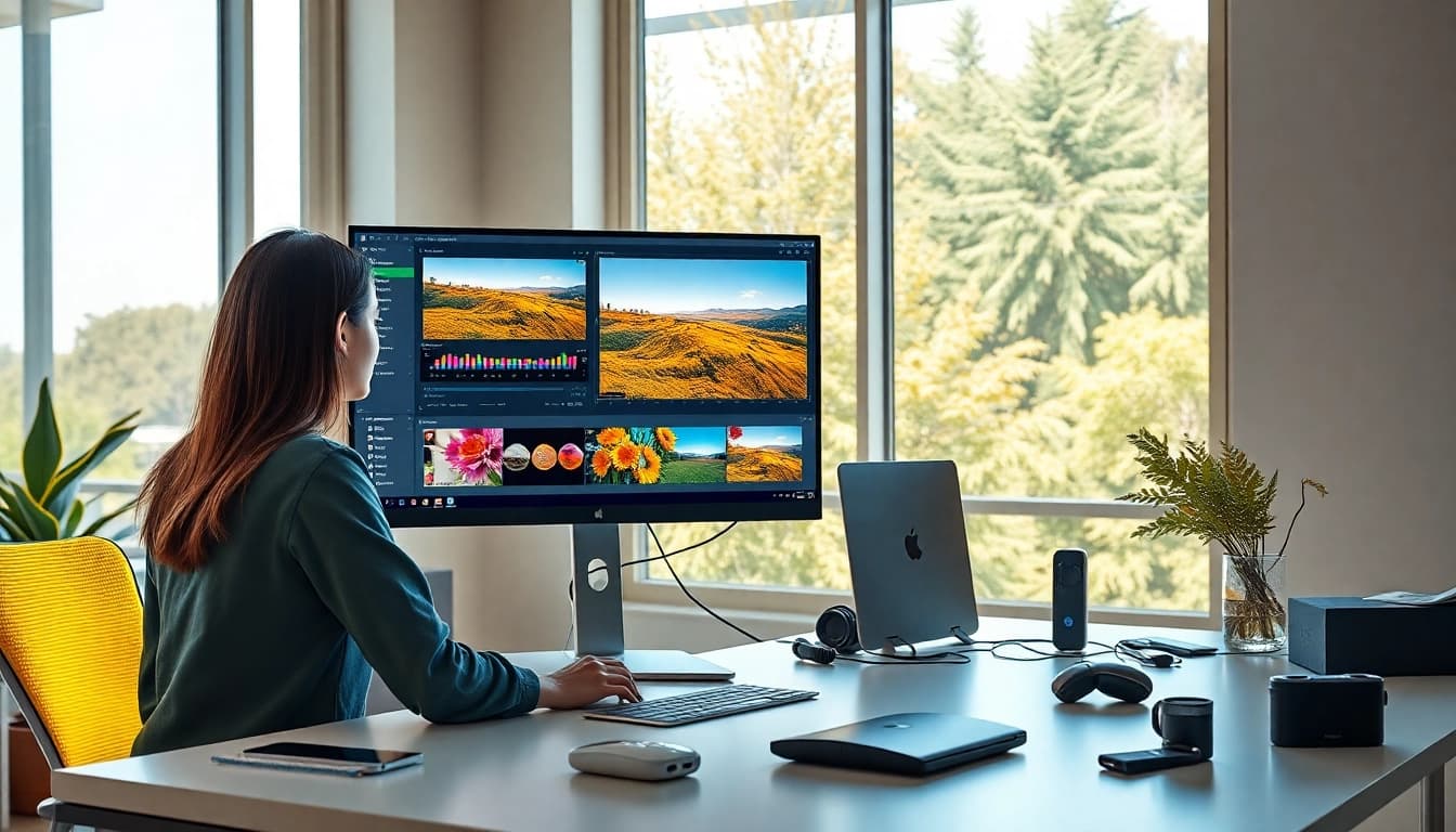 Transform your images with Nano Banana Pro in a vibrant digital workspace.