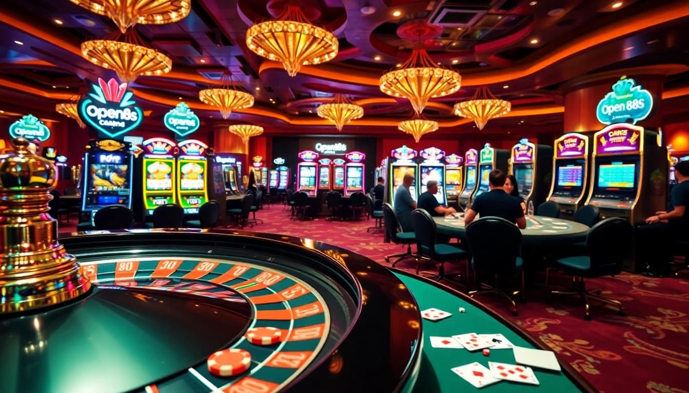 Experience the thrill of gaming at https://open88ss.com/ with poker tables and roulette wheels.