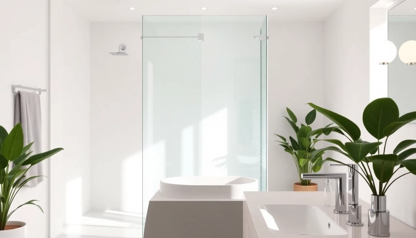 Installer une paroi de douche à l'italienne dans une salle de bains moderne avec des finitions élégantes.