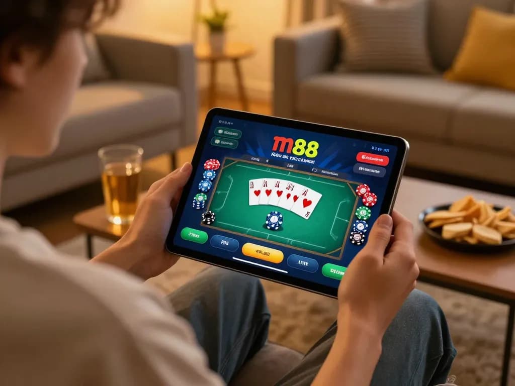 Tham gia nền tảng cược m88 không bị chặn trên máy tính bảng trong một phiên chơi game tại nhà thoải mái.
