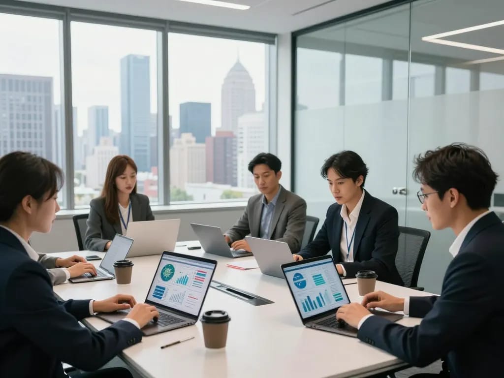 SEO Company in NYC team strategizing in modern conference room