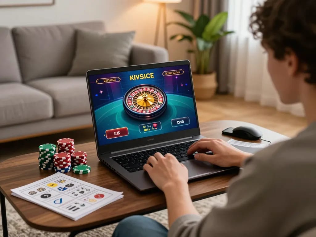 Engaging in thrilling live casino gameplay at home with EE88's online gaming setup