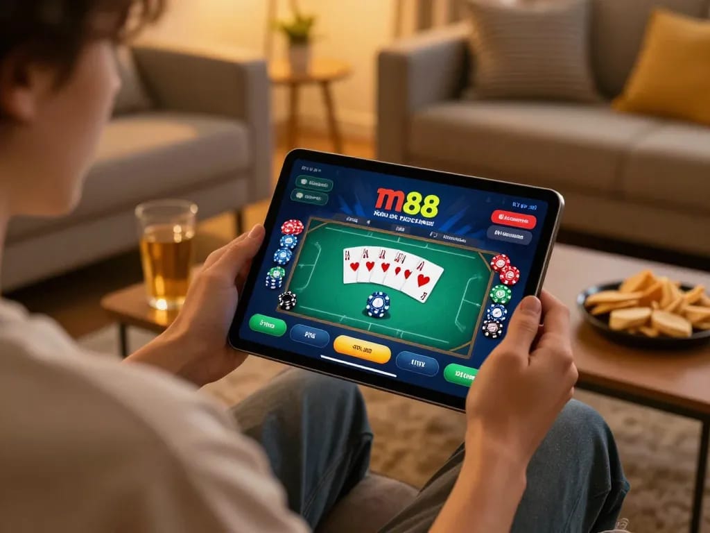 Tham gia nền tảng cược m88 không bị chặn trên máy tính bảng trong một phiên chơi game tại nhà thoải mái.