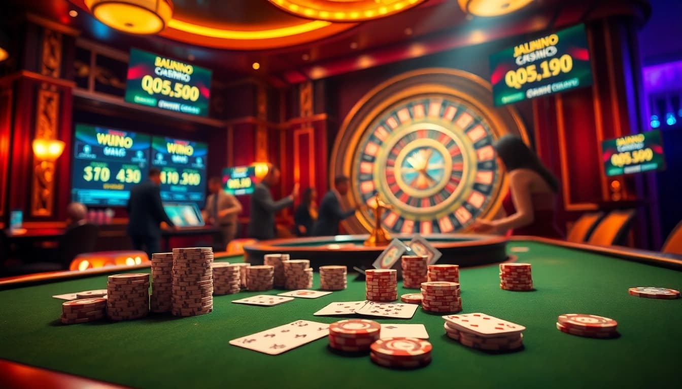 Experience the thrill of winning with dinamit4d at a luxurious casino gaming table.
