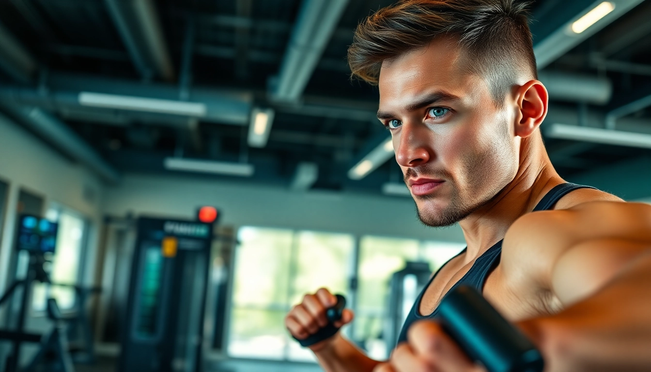 NAD+ supplementation supporting an athlete's intense training session in a modern gym.
