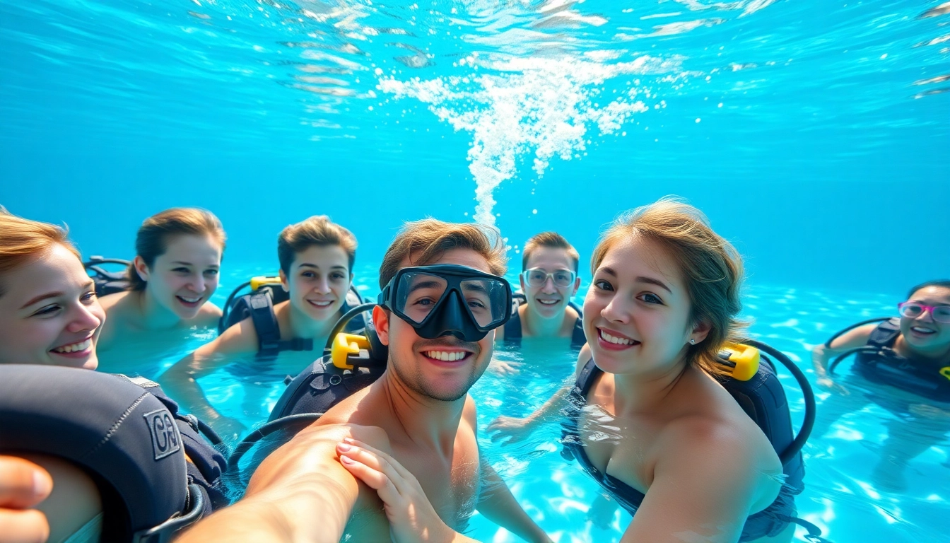 Schnuppertauchen für Anfänger mit einer professionellen Tauchlehrerin im Pool.