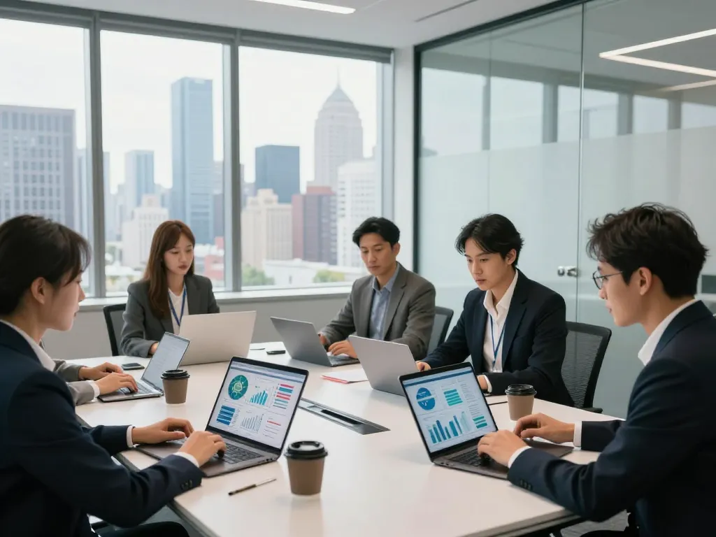 SEO Company in NYC team strategizing in modern conference room