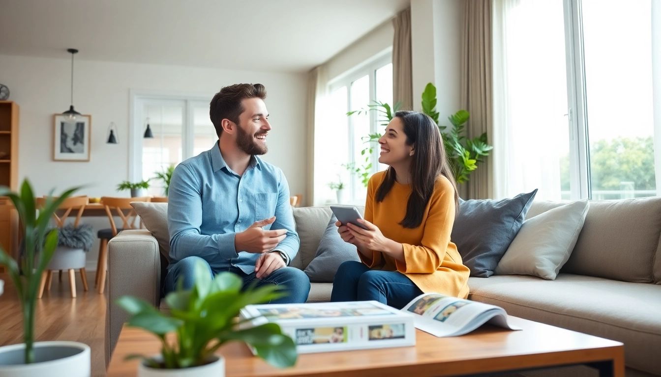 Explore the best home warranty for first time homebuyers with a smiling couple discussing options.