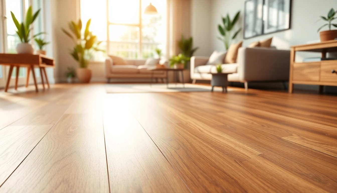 Upgrade your home with vinyl flooring showcasing rich textures in a cozy living room.