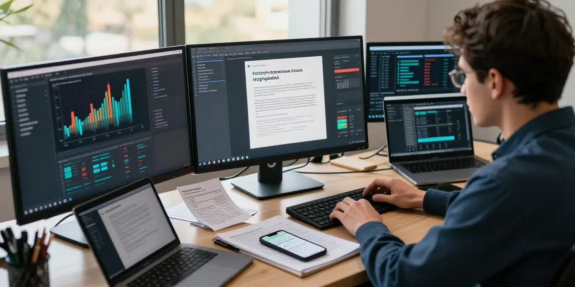 Detect fake receipt detection in a professional workspace with AI technology analyzing documents.