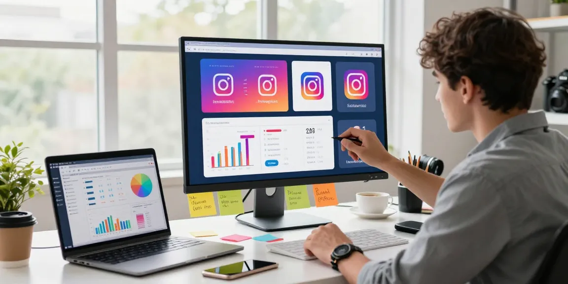 Dynamic workspace showing the meilleur site pour acheter des abonnés instagram metrics analysis with social media engagement.