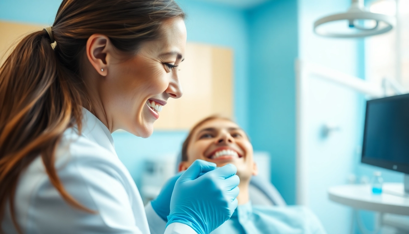 Patient consultation with a north edmonton orthodontist in a bright clinic setting.