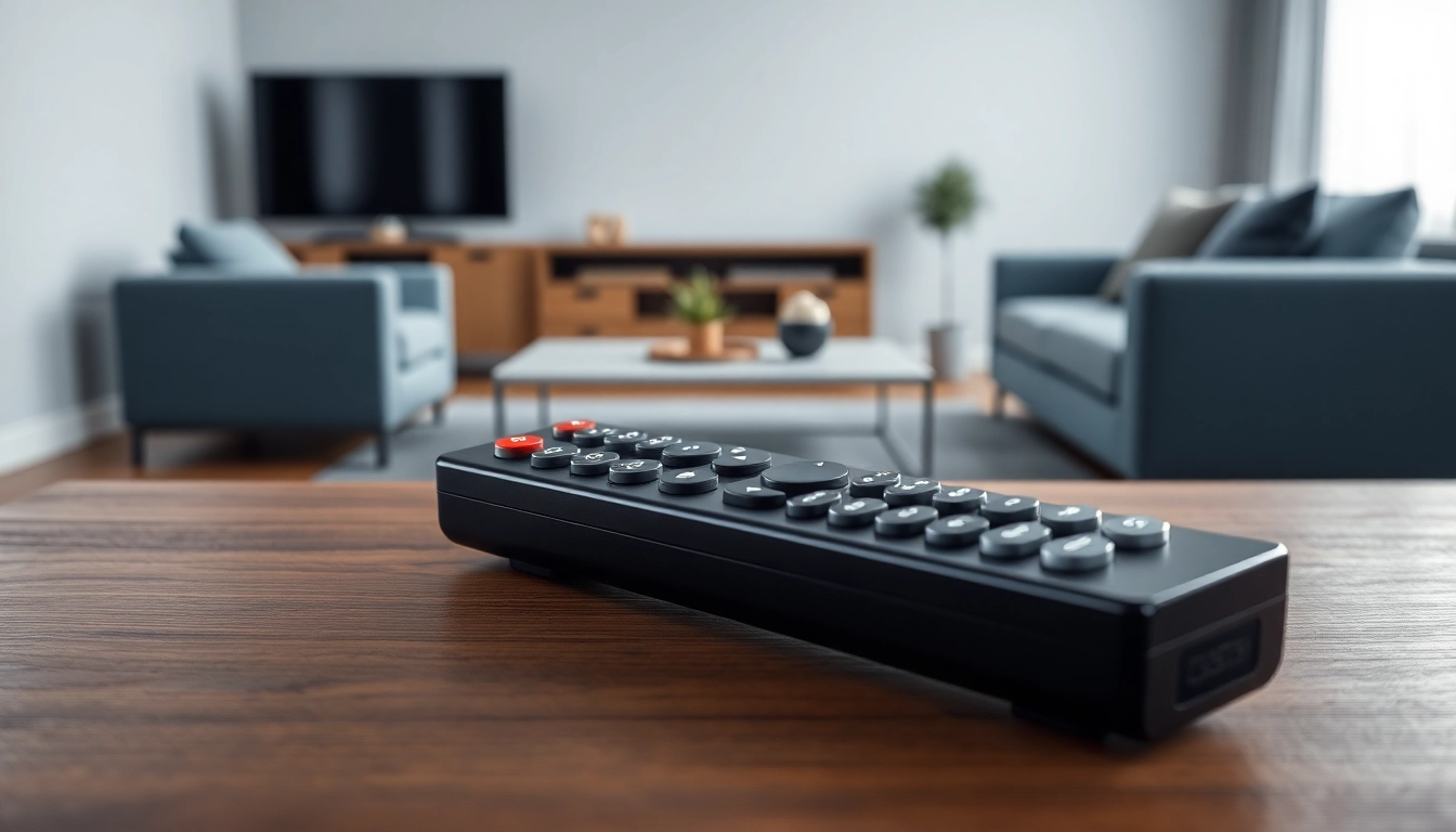 Steuer die Fernseher mit der Panasonic Universal Fernbedienung für ein komfortables Erlebnis.