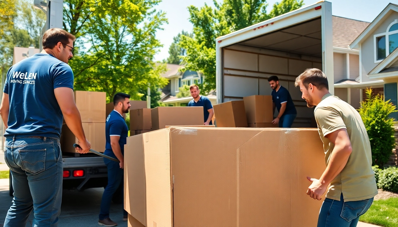 Wellen moving services team efficiently loading furniture, embodying professionalism and care.