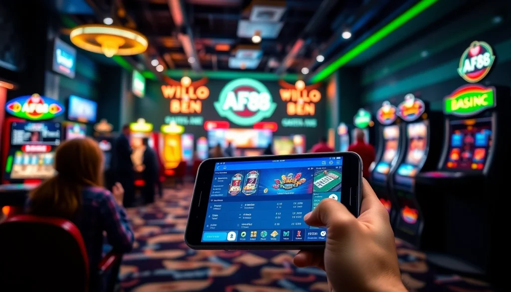 AF88 online gaming platform showcasing diverse betting options with a user-friendly interface.