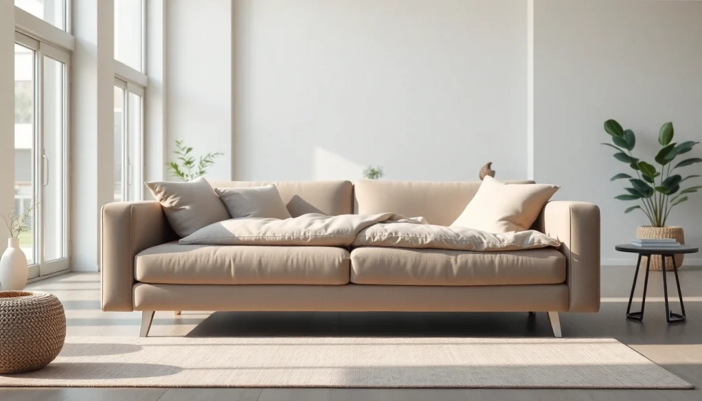 Discover elegant sofa beds UK, featuring a plush design perfectly complemented by natural light.