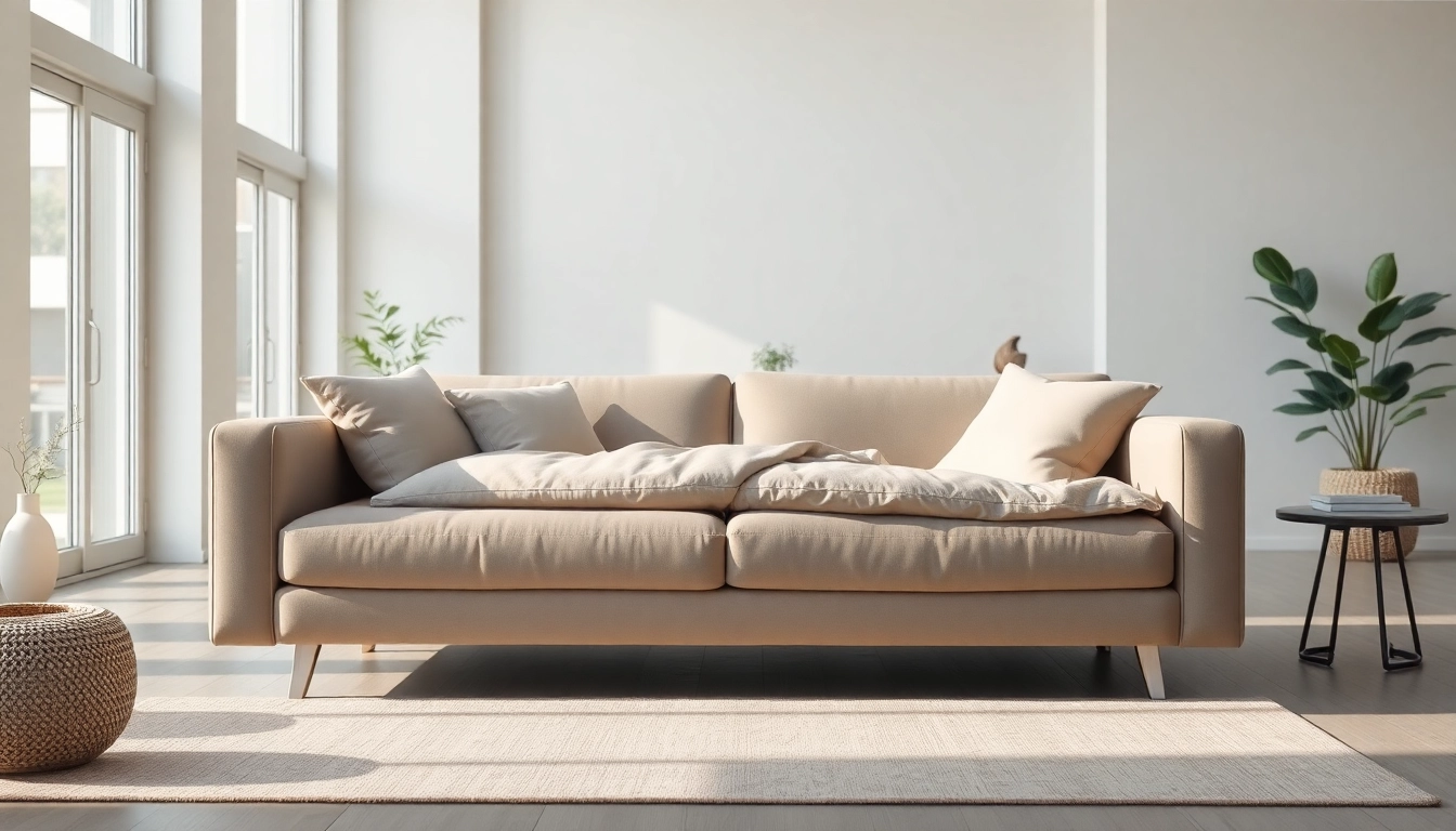 Discover elegant sofa beds UK, featuring a plush design perfectly complemented by natural light.