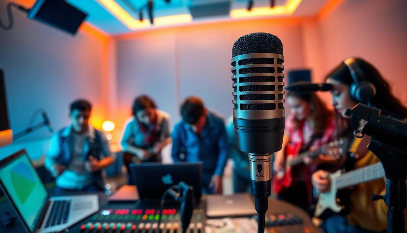 The MV88 microphone showcased in a professional audio recording setup, highlighting innovation and collaboration.