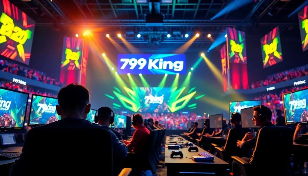 Gamers immersed in the thrilling 79king esports arena, showcasing intense competition.