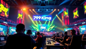Gamers immersed in the thrilling 79king esports arena, showcasing intense competition.