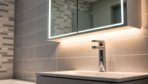 Erkunden Sie den sonni Spiegelschrank mit elegantem LED-Design und modernem Touch-Schalter.