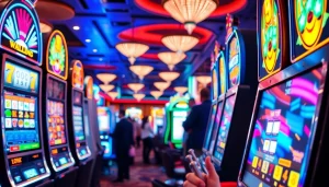 Raih peluang besar melalui slot online dengan mesin slot yang berwarna-warni di kasino.