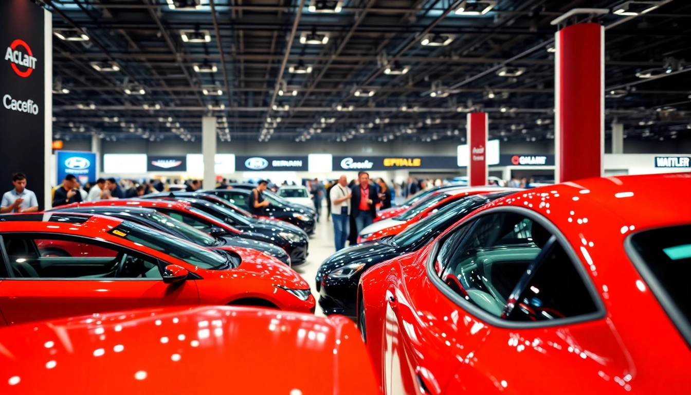 Experience the Auto Cars Show with dynamic vehicles and enthusiastic attendees at an exhibition.