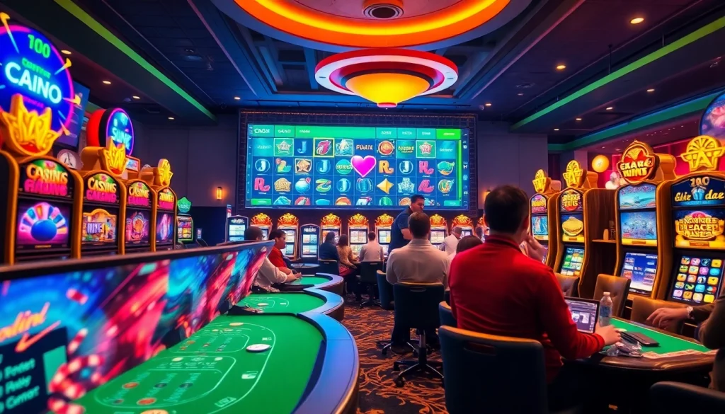 Berbagai permainan dalam casino online terbesar dengan suasana yang meriah dan menarik.