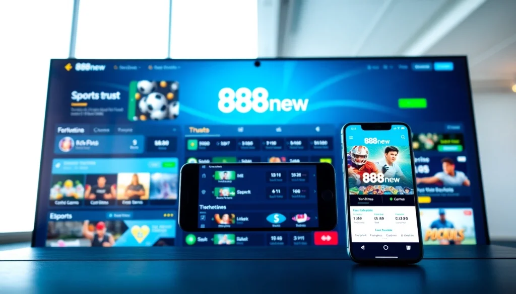 Engaging 888new online betting interface featuring diverse gaming options.