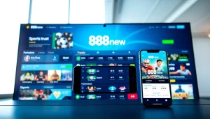 Engaging 888new online betting interface featuring diverse gaming options.
