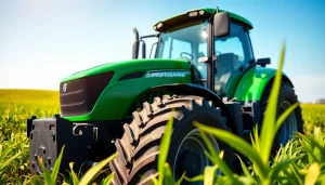 AF88 tractor operating efficiently in a green field, showcasing its features and design.