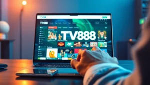 Experience TV88's dynamic online gaming interface with user-friendly design and diverse game options.