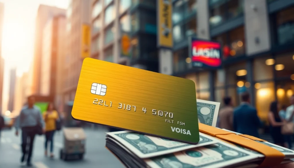 카드 한도 현금화를 보여주는 신용카드와 현금의 상호작용