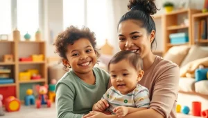 Nanny visa cost Dubai highlights a professional nanny engaging joyfully with a child in a home setting