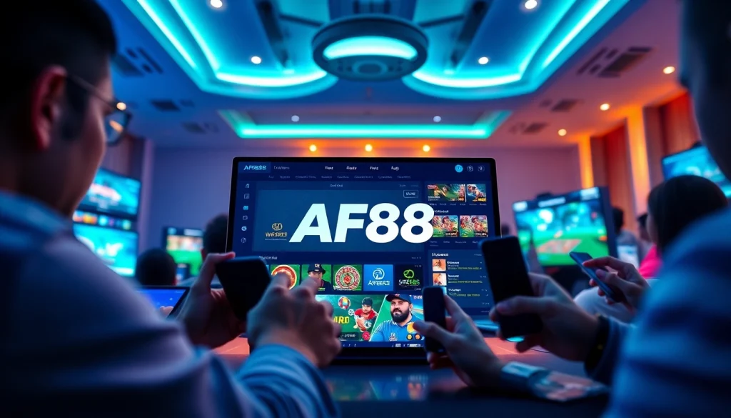 Exciting online gambling experience at AF88 with vibrant gaming platform interface.