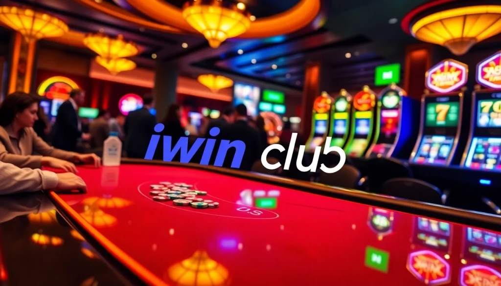Players enjoying a high-stakes game at the iwin club casino table.