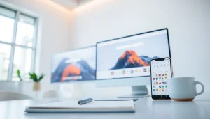 Explore the Sogou浏览器 interface on both desktop and mobile, highlighting its user-friendly design and customization options.