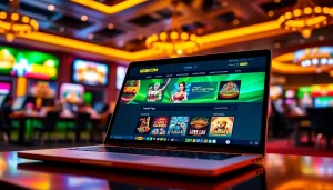 Experience the excitement of GG88 COM with a vibrant online casino interface showcasing diverse games and modern graphics.