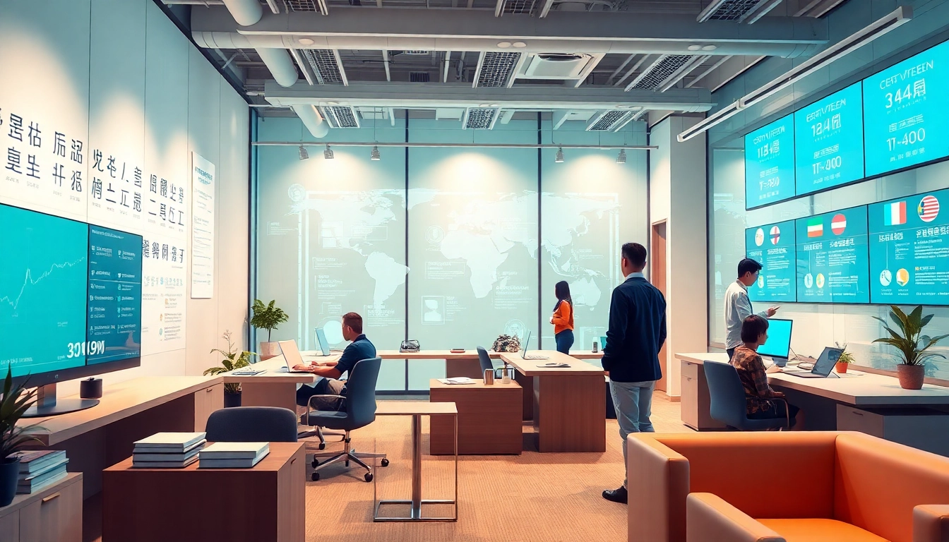 Transformative workspace featuring advanced translation technology, highlighting 有道翻译 in a professional setting.