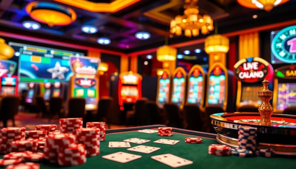 An engaging online gambling scene featuring casino games and interfaces at https://rr88c.org/, showcasing excitement and professionalism.
