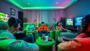 Hello88 gaming environment featuring diverse players enjoying interactive online gaming experiences.