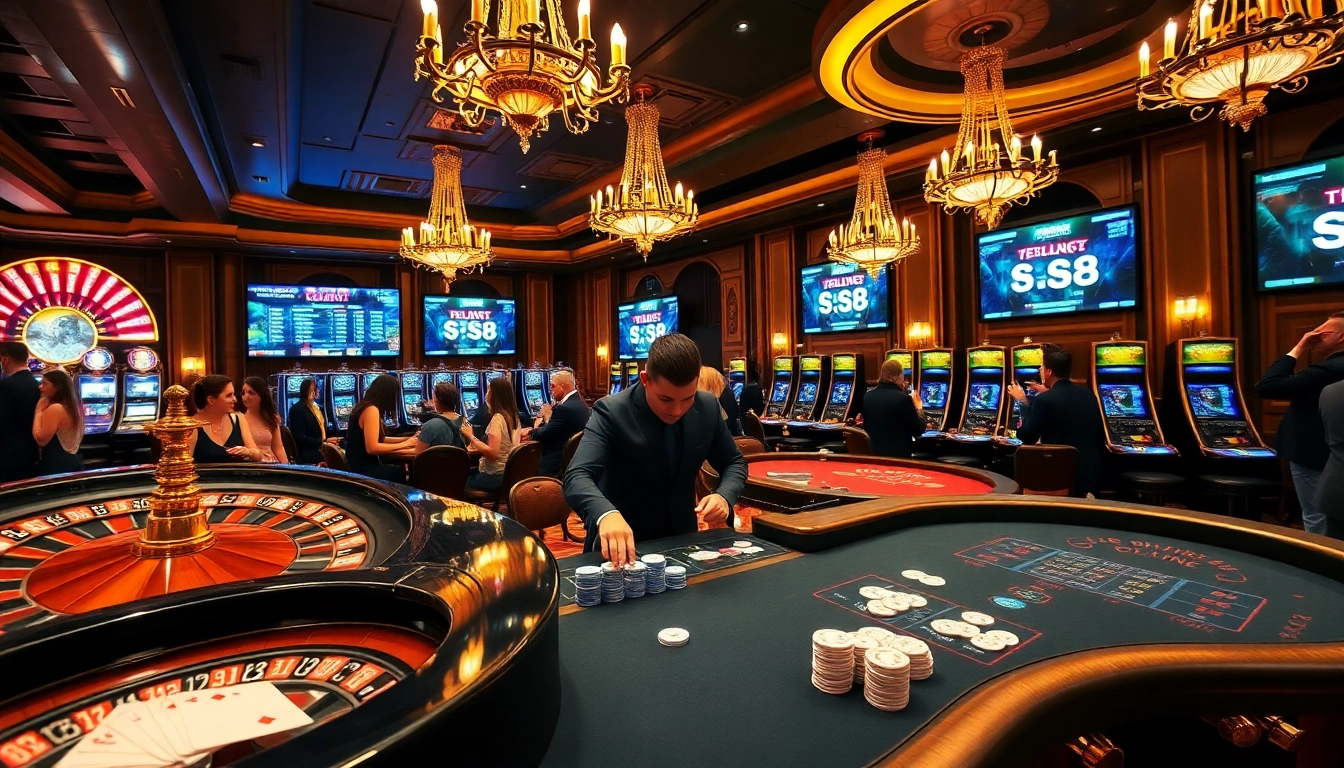 Experience high-stakes excitement at S8 casino with vibrant games and professional dealers.