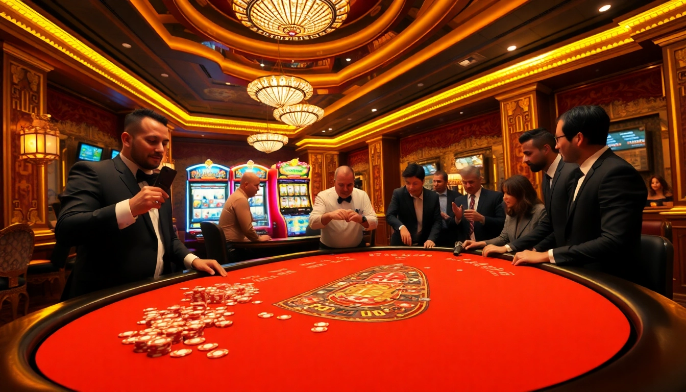 Engaging players strategizing at a luxurious blackjack table in the 11UU casino scene.