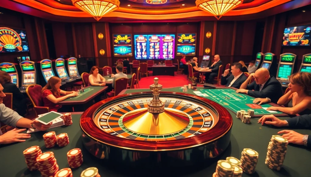 Experience thrilling gameplay at the King Arthur Cafe menu with vibrant casino table action filled with poker chips.